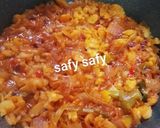 A picture of step 5 of Fava Bean Koshari.