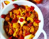 A picture of step 3 of Veg. Kadhai.
