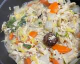 紅蘿蔔+勿仔魚+高纎穀飯+大白菜+奶油白菜+香菇+豆皮食譜步驟6照片