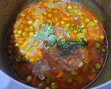 A picture of step 8 of Matar aloo sabji.