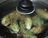 A picture of step 5 of Bharwa Karela.