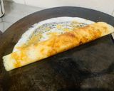 A picture of step 3 of Ghee Jaggery Dosa Roll for kids.
