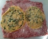 A picture of step 3 of Polpettone ripiene di frittata ai spinaci.