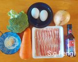 香辣豬五花丼飯的食譜步驟1照片