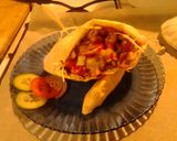Gyros saját készítésű pitában recept fázis 4 fotója