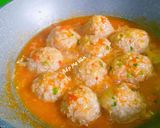 Hình bước làm 5 của món Xíu mại bọc trứng cút