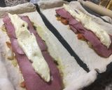 Foto del paso 8 de la receta: Empanada arrollada de pastrón y quesos 🥓🫑🧀🧅