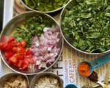 A picture of step 1 of Mogari and Methi Sabji.