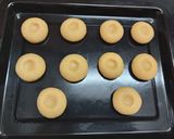 A picture of step 5 of Besan coconut cookies.