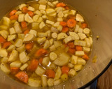 A picture of step 3 of Spiced parsnip soup.
