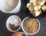 Foto del paso 1 de la receta: Bizcocho de avena, plátano y nueces sin azúcar ni aceite