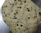 A picture of step 1 of Thepla (Methi Thepla).