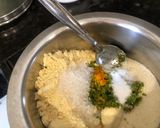 A picture of step 1 of Idli Dhokla.