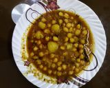A picture of step 5 of Chole chana.