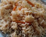A picture of step 5 of Mac & veggie Rice.