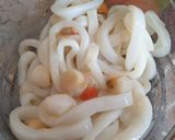 Foto del paso 1 de la receta Anillas de pota y volandeiras con patatas (en olla GM)