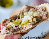 Foto del paso 9 de la receta: ¿Taco ? 🌮 ¿Burger? 🍔¿Sartén ? o ¿cecofry? 🧀 🥬 🧅 🥓 🫕