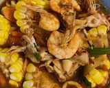 Foto langkah ke 3 dari resep Udang Cumi Saus Tiram ala Resto Seafood.