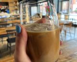 A picture of step 5 of Monday’s iced coffee to beat UK’s summer heat ☀️ 🧊.