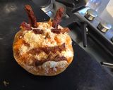 Une image de l'étape 6 de Diable de courge au parmesan,oignon de roscoff et tomates séchées.