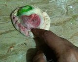 A picture of step 5 of Malai khajla.