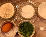 A picture of step 1 of Traditional Taiwanese Egg Pancake (Dan Bing).