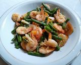 Foto langkah ke 5 dari resep Tumis kacang panjang pedas  dan udang.