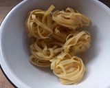 Foto del paso 1 de la receta: 307. Tagliatelle con morcilla y huevo frito