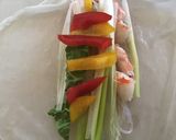 A picture of step 4 of California Farm Fresh Shrimp Spring Roll.
