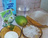 Foto langkah ke 1 dari resep Es Susu Mangga Jelly Kelapa.