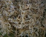 Foto langkah ke 3 dari resep Oseng bunga pepaya teri.