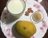 A picture of step 1 of Mango Milk Shake.