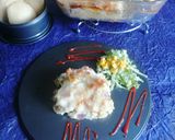 A picture of step 9 of Baked Idli with White Sauce(leftover idli).