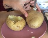 Foto del paso 1 de la receta: Papas rellenas con atún y champiñones