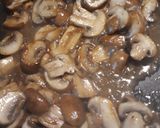 A picture of step 4 of Chicken Marsala.