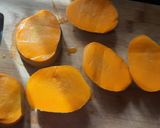 A picture of step 1 of Alphonso mango sooji dry fruits cake.