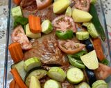 صورة لخطوة 2 من وصفة صينية الدجاج بالخضار🍽🍅🍆🥕