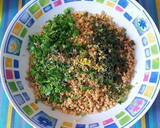 Foto del paso 7 de la receta: Tabulé de bulgur de vegetales con menta y yogur agrio