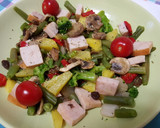 Foto del paso 1 de la receta: Salteado de verduras con piña, champiñones y pavo