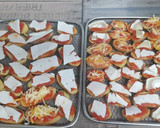 Foto del paso 3 de la receta: Patatas guarnición con tomate y queso en freidora de aire