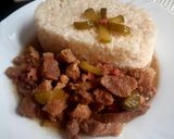 Uborkás borsos sertéstokány recept fázis 4 fotója