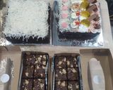 Foto langkah ke 9 dari resep Brownies Kukus / Cake Potong Brownies Aneka Topping.