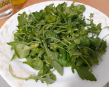 Foto del paso 4 de la receta: Ensalada templada de lentejas, canónigos, calabacín y pimiento