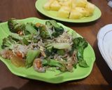 Foto langkah ke 5 dari resep Brocolli, tauge with ebi byTia.