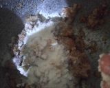 A picture of step 5 of Rava coconut burfi cardamom flavour.