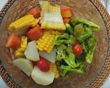 Foto langkah ke 3 dari resep 37. Roasted Chicken Vegetables.