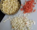 A picture of step 1 of Sweet corn soup.
