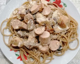 Foto del paso 3 de la receta: 336. Salsa de setas y salchichas a la crema para pasta