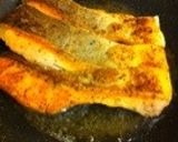 A picture of step 4 of ☆Salmon Meunière☆ with Herb Salt.