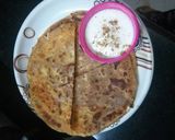 A picture of step 5 of Stuff paneer paratha.